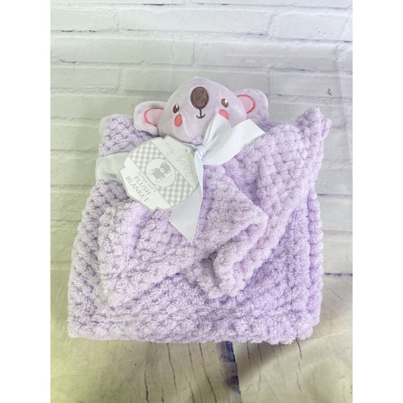 My Baby Girl Super Soft Purple Koala Plush Lovey Security Blanket 30in X 30in - Picture 1 of 4